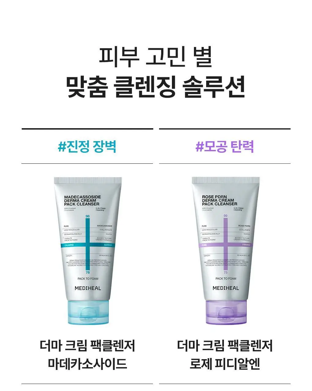 [장도연 PICK/미니어처 증정] 메디힐 더마 크림 팩클렌저 120ml 단품/기획 2종 (+20ml 추가증정) 상세페이지 22